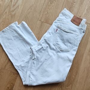 Levi's Classic White Straight Leg Jeans
